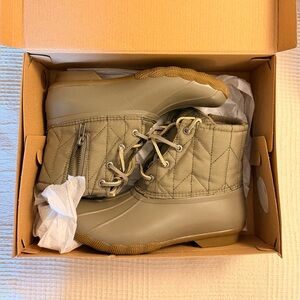 Sperry Quilted nylon Duck boots
(Saltwater Rpet Green)
